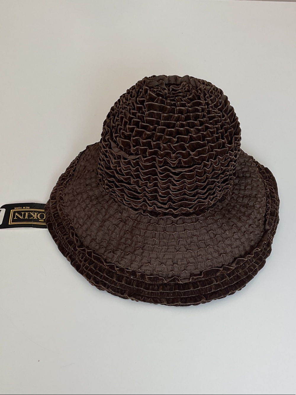 Kokin Vintage Charleston Ruched Bucket Hat